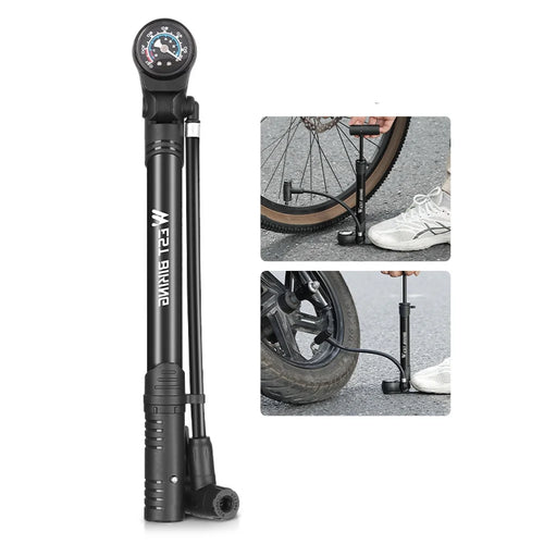 WEST BIKING YP0711152 120PSI High Pressure Aluminum Alloy Air Pump Portable Ultra-Light Tire Inflator Pump - 1