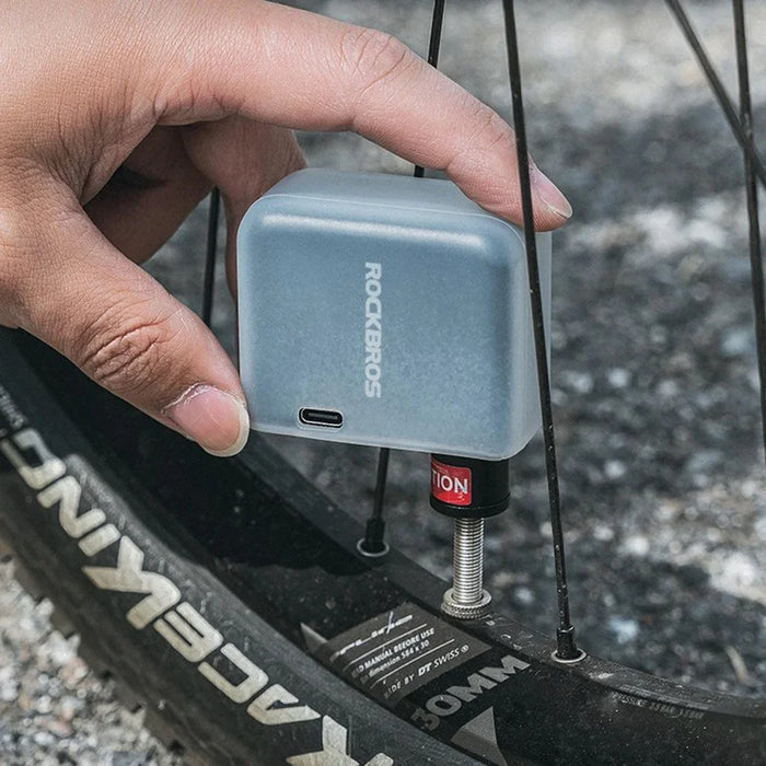 ROCKBROS AS1 Mini Electric Air Pump Portable High Pressure FV / AV Nozzle Road Mountain Bike Inflator Pump - 6