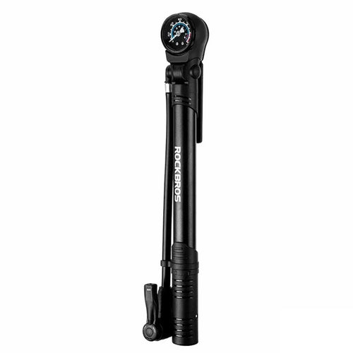 ROCKBROS 42310006001 Bicycle Pump with PSI Gauge 120PSI Portable FV / AV Inflation Inflator Bike Air Pump - 1