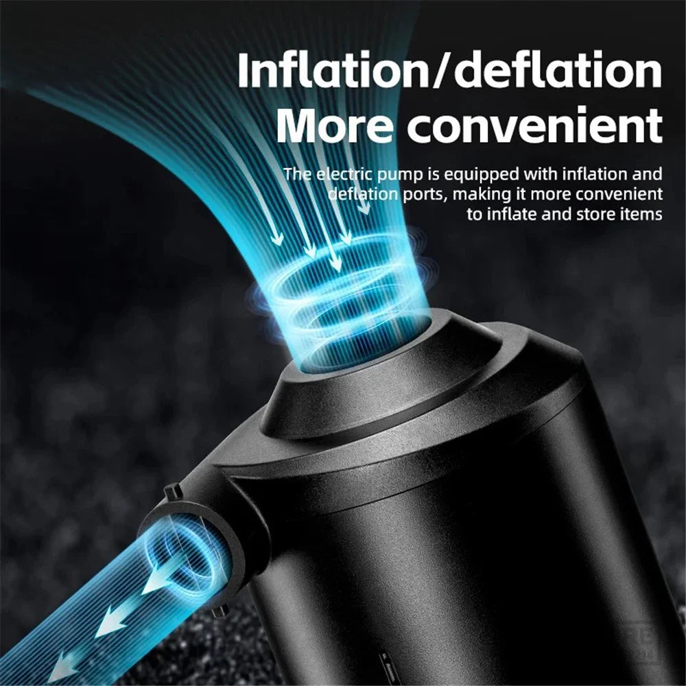 ROCKBROS D2 Electric Air Pump Portable Air Compressor 2600mAh Inflator for Air Mattress Couch Air Bed - 4