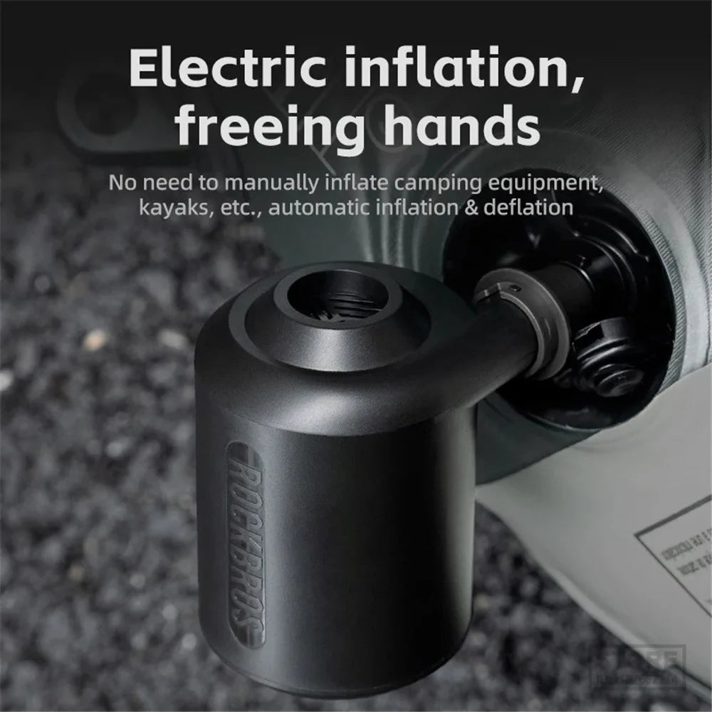ROCKBROS D2 Electric Air Pump Portable Air Compressor 2600mAh Inflator for Air Mattress Couch Air Bed - 6