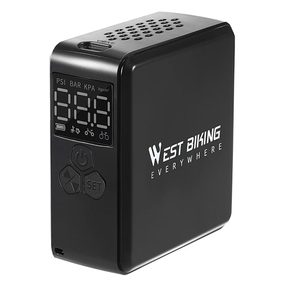 WEST BIKING YP0711160 Electric Air Pump Digital Display Wireless Car Motorcycle Bike Tire Inflator - 1