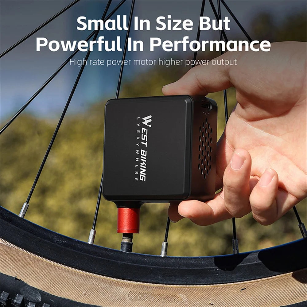 WEST BIKING YP0711160 Electric Air Pump Digital Display Wireless Car Motorcycle Bike Tire Inflator - 6