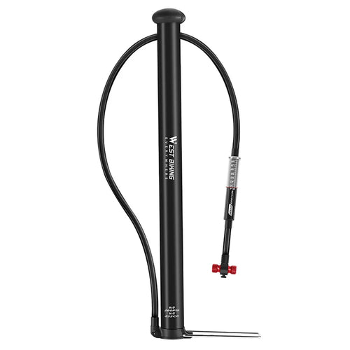 WEST BIKING YP0711164 Bicycle Tire Inflator High-Pressure Pump with Self-Rebounding - 1