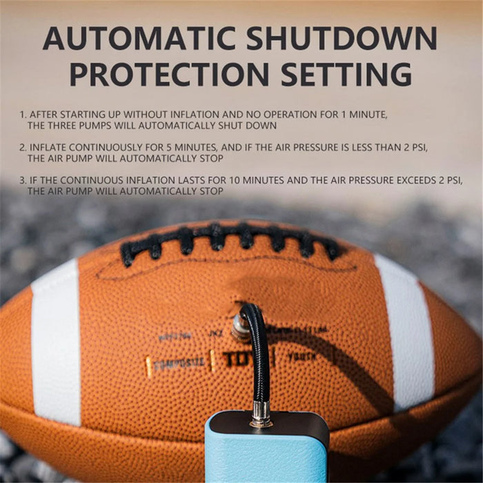 ROCKBROS 42520006001 Portable Digital Display Basketball Football Inflator Wireless Electric Air Pump - 5