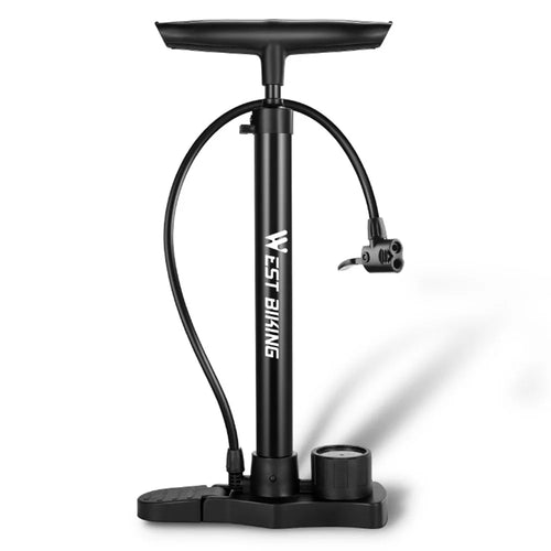 WEST BIKING YP0711142 160PSI High Pressure E-Bike Bicycle Tire Air Pump with Pressure Gauge - 1