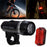 Mountain Bike 5-LED Front Lamp Black + Butterfly Tail Lamp Set - 1