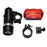 Mountain Bike 5-LED Front Lamp Black + Butterfly Tail Lamp Set - 3