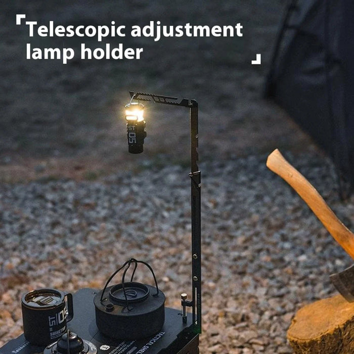 SHINETRIP A484-H00 Portable Outdoor Light Bracket Desk Light Stand with Hook 8 Adjustable Height - 3