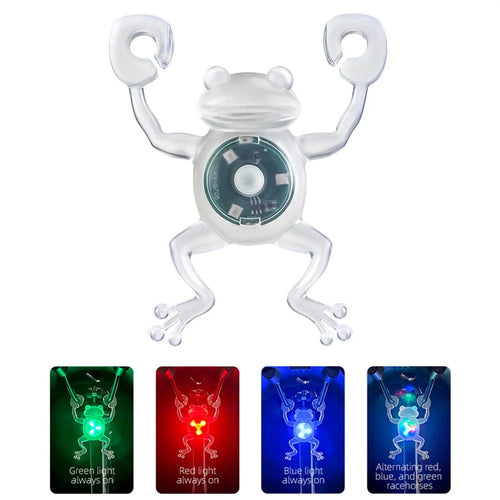 WEST BIKING YP0701452 Bicycle Rear Light Frog Shape Taillight Waterproof Safe Warning LED Light - Colorful Light - 1