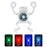 WEST BIKING YP0701452 Bicycle Rear Light Frog Shape Taillight Waterproof Safe Warning LED Light - Colorful Light - 1