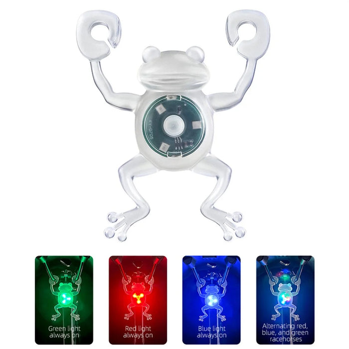 WEST BIKING YP0701452 Bicycle Rear Light Frog Shape Taillight Waterproof Safe Warning LED Light - Colorful Light - 1