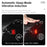 WEST BIKING Smart Bike Tail Light Brake Sensing MTB Road Bicycle Battery Display Rear Light - Seat Bow Mount - 5