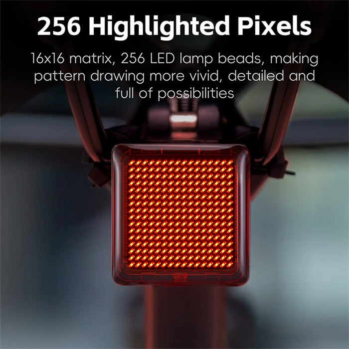 WEST BIKING YP0701461 Bike Tail Light Brake Sensor DIY Programmable Cycling Rear Light - Seatpost Mount - 6