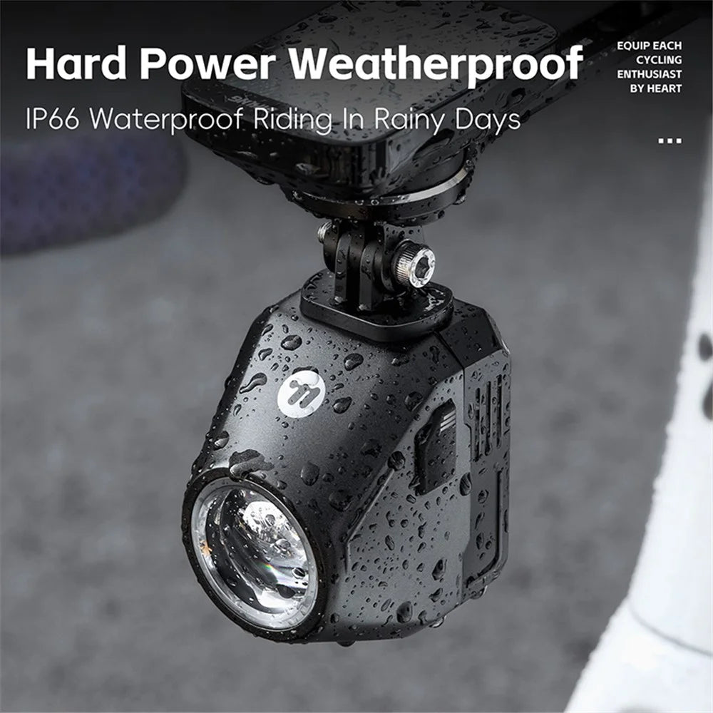 WEST BIKING Suspended High Brightness Bike LED Headlight Road MTB Bicycle Cycling Front Light - Black - 4
