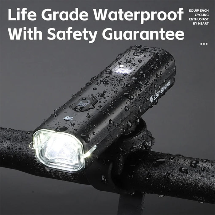 WEST BIKING YP0701458 Intelligent Light Sensing Bike Front Lamp 400 Lumens Bicycle Headlight - 2