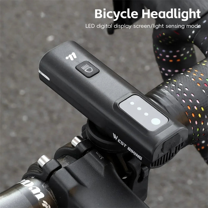 WEST BIKING YP0701458 Intelligent Light Sensing Bike Front Lamp 400 Lumens Bicycle Headlight - 7