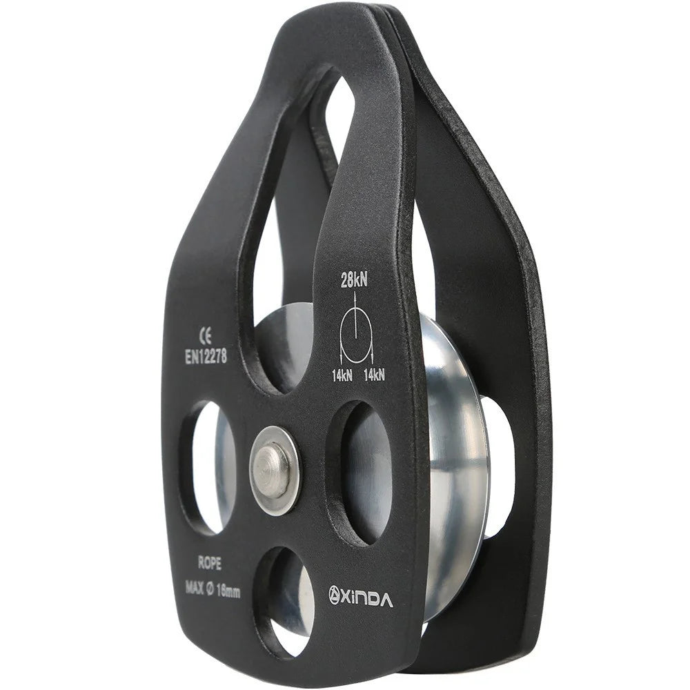 XINDA XD-8611 Large Rescue Pulley Aluminum-Magnesium Alloy Climbing Gear for Rappelling Zipline High Altitude Operations - 2