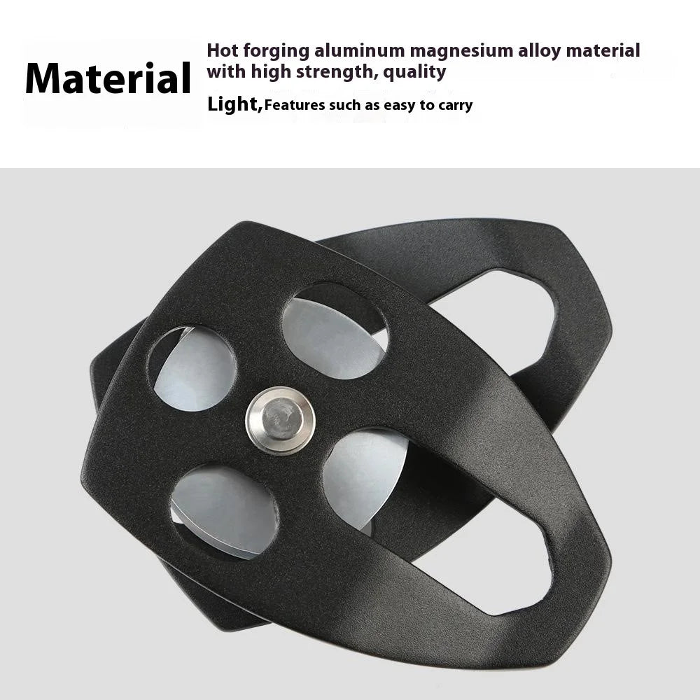 XINDA XD-8611 Large Rescue Pulley Aluminum-Magnesium Alloy Climbing Gear for Rappelling Zipline High Altitude Operations - 5
