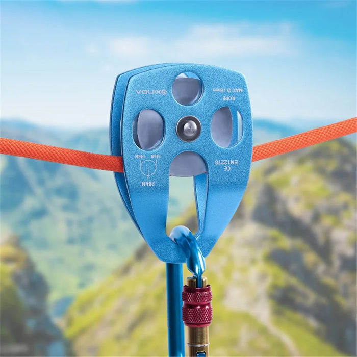 XINDA XD-8611 Outdoor Mountaineering Rescue Speedway Expansion Lifting Metal Big Pulley with Bearing - 3