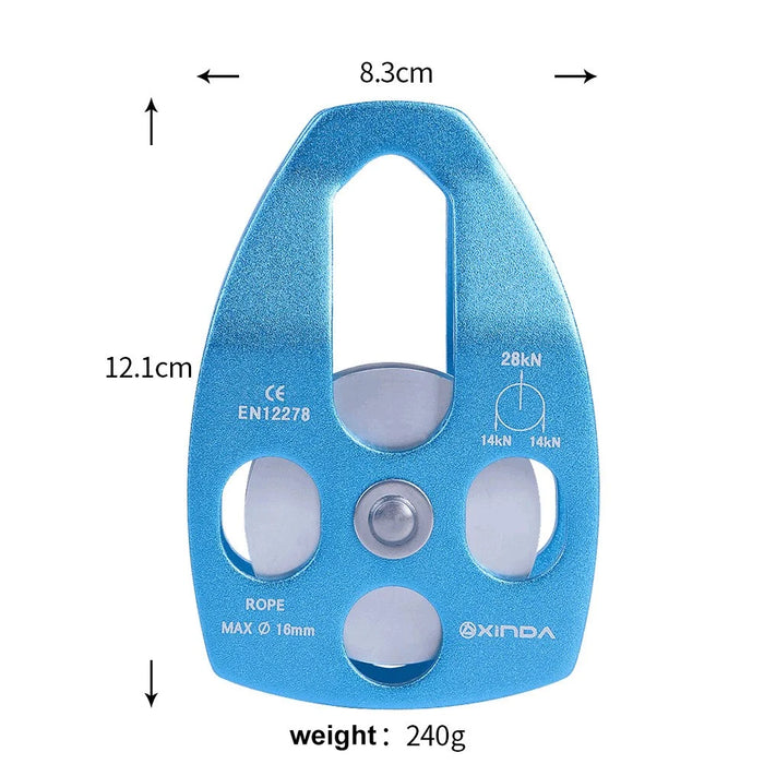 XINDA XD-8611 Outdoor Mountaineering Rescue Speedway Expansion Lifting Metal Big Pulley with Bearing - 7