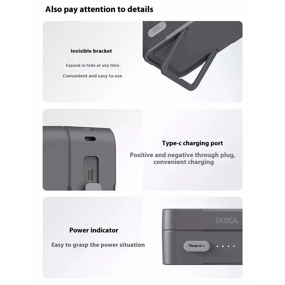 XIAOMIYOUPIN DUKA MH1 2Pcs Intelligent Sensor Headlamp 8 Modes Lightweight Head Light with Charging Case (Chinese Version) - 7