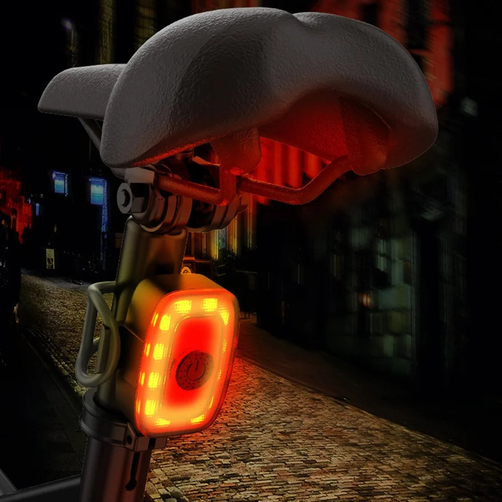 W01 Rechargeable Bike Tail Light High Brightness Road MTB Bikes LED Cycling Safety Warning Lamp (CE Certified) - 2