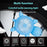 Cute Turtle Shape Bike Tail Light Waterproof Intelligent Motion Sensing Cycling Warning Lamp - Blue - 2