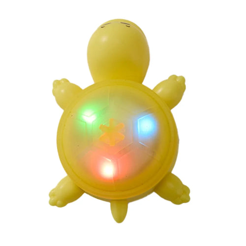 Cute Turtle Shape Bike Tail Light Waterproof 3 Modes Manual Adjustable Cycling Warning Lamp - Yellow - 1