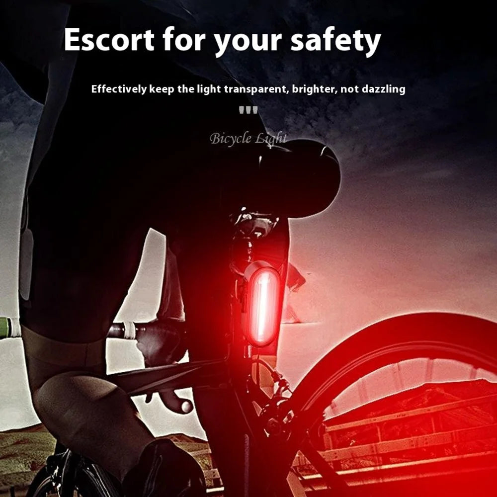 Bicycle Tail Light USB Rechargeable High Brightness Night Riding Warning Light Saddle Lamp - 2