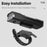 YP0701469 Bicycle Front Light 8-LED High Brightness Mountain Bike Warning Light with Digital Display - 4