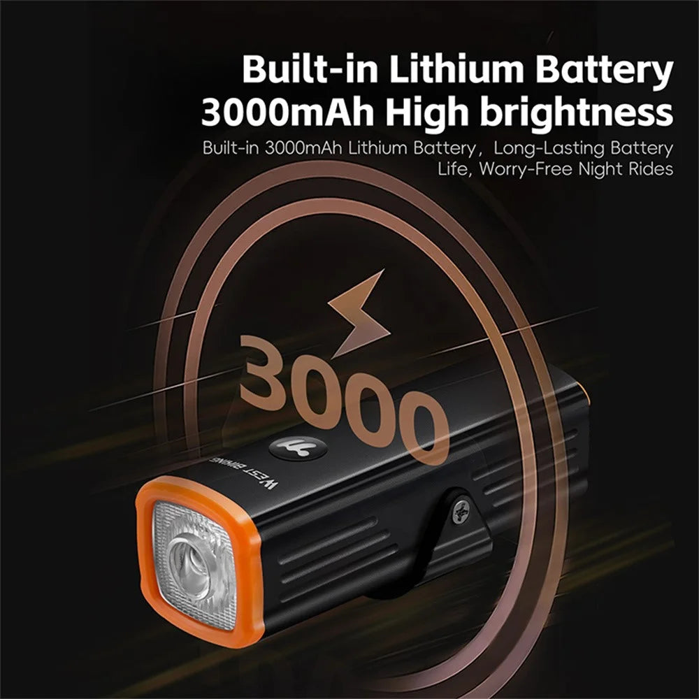 WEST BIKING YP0701473 Bicycle Night Riding Front Light Aluminum Alloy MTB Road Bike High Brightness Light - 6