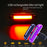 ROCKBROS Mountain Bike USB Rechargeable Tail Light Super Bright Waterproof Safety Warning Lamp - Red+Green+Blue - 2