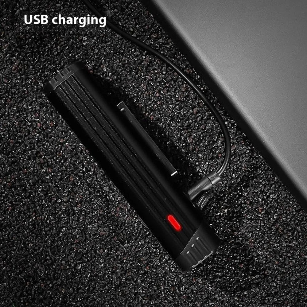 210-1 400 Lumens Bike Front Handlebar Light USB Rechargeable Aluminum Alloy Flashlight for Night Cycling - 6