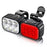 Q6 Bicycle Front and Rear Light Set Waterproof Safety Warning Lamps for Mountain Bike Helmet - 1