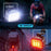 Q6 Bicycle Front and Rear Light Set Waterproof Safety Warning Lamps for Mountain Bike Helmet - 4
