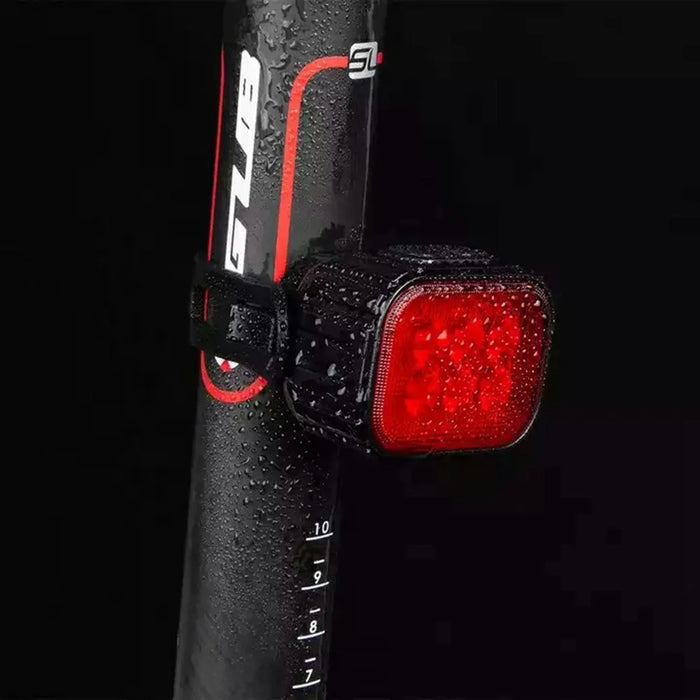 Q6 Bicycle Front and Rear Light Set Waterproof Safety Warning Lamps for Mountain Bike Helmet - 7
