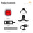 ENLEE Bicycle Emotion Sensing Taillight Smart Brake Warning Light Road Bike Night Riding Lamp - White - 5