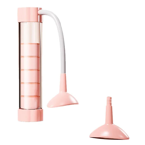 Breathing Dumbbell Trainer Adjustable Resistance Breathing Exercise Device - Pink - 1