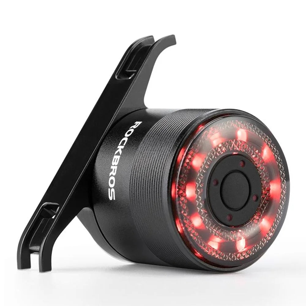 ROCKBROS Q1 Bike Tail Light Multi-Color LED Warning Lamp for Night Riding Road / Mountain Bike Cycling - 1