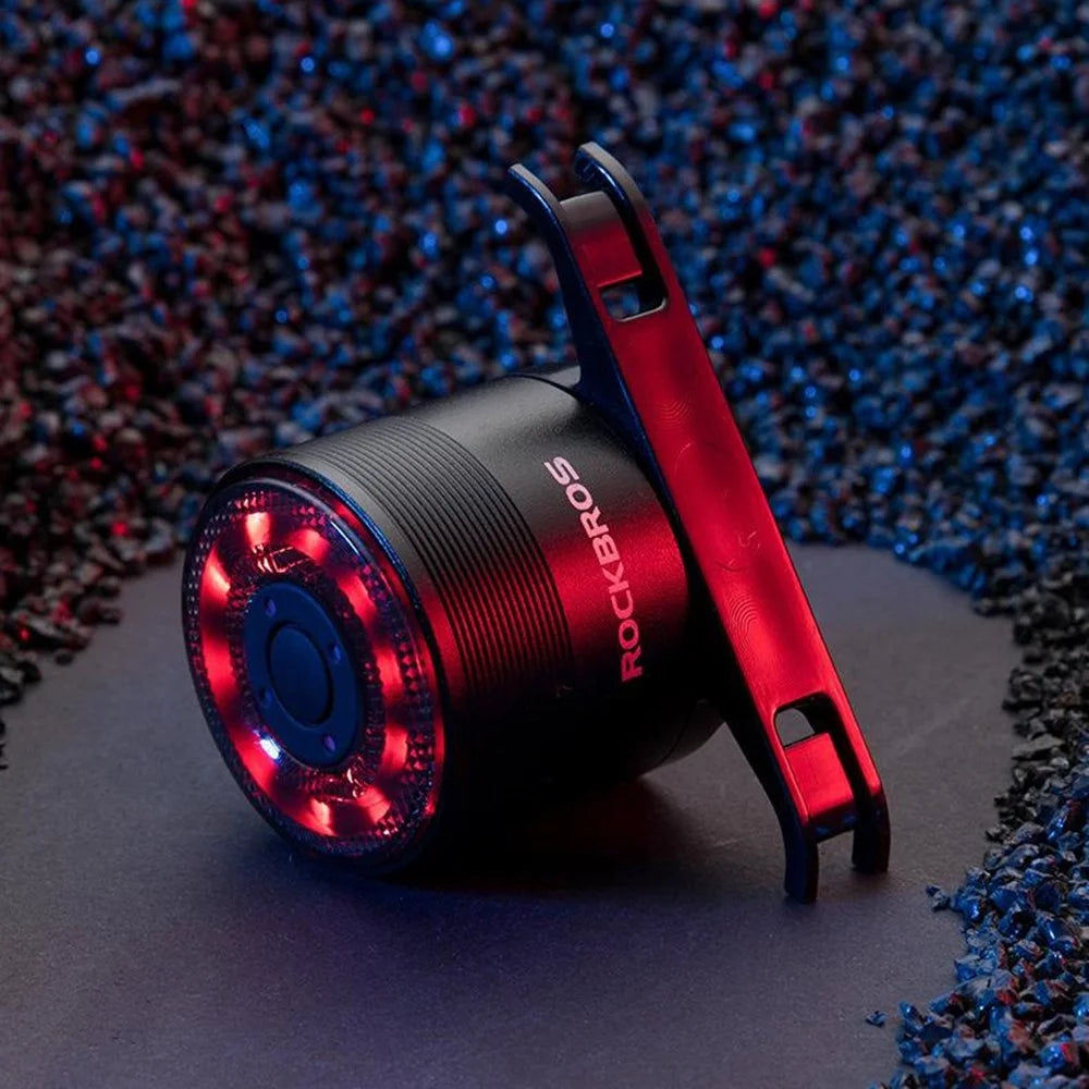 ROCKBROS Q1 Bike Tail Light Multi-Color LED Warning Lamp for Night Riding Road / Mountain Bike Cycling - 2