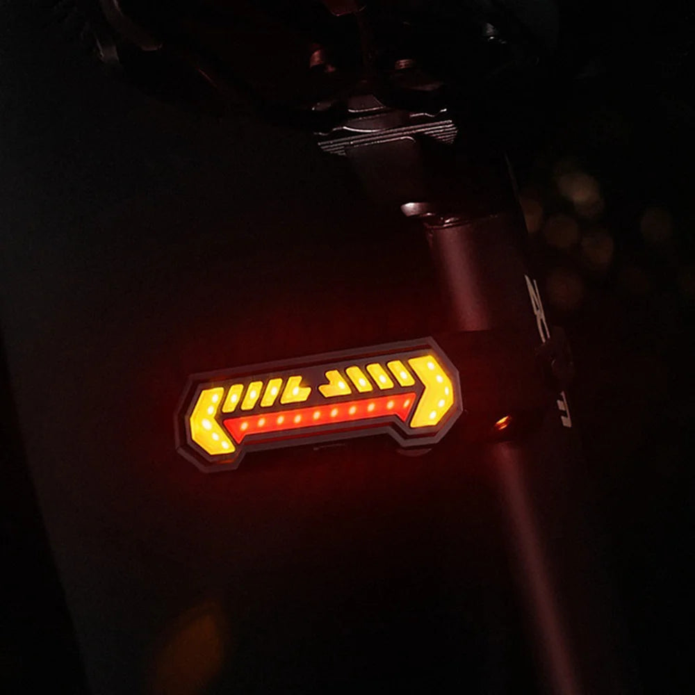 WEST BIKING YP0701503 Bicycle Taillight Wireless Remote Control Turn Signal Tail Light Safety Lamp with Horn Warning - Black - 3