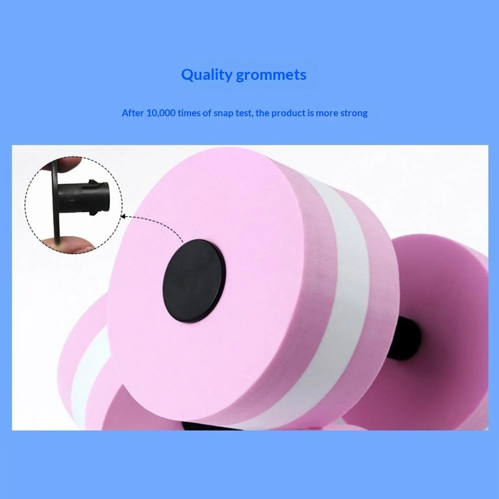 1 Pair EVA Foam Water Dumbbells Aqua Fitness Equipment Anti Slip Lightweight Pool Exercise Training 111.4g / pcs - Blue - 5