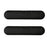 1 Pair 2KG Textured Dumbbells Silicone Edge Non Slip Grip Soft Touch Home Gym Weight Training Equipment - Black - 1
