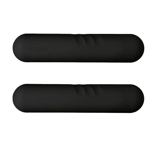 1 Pair 2KG Textured Dumbbells Silicone Edge Non Slip Grip Soft Touch Home Gym Weight Training Equipment - Black - 1