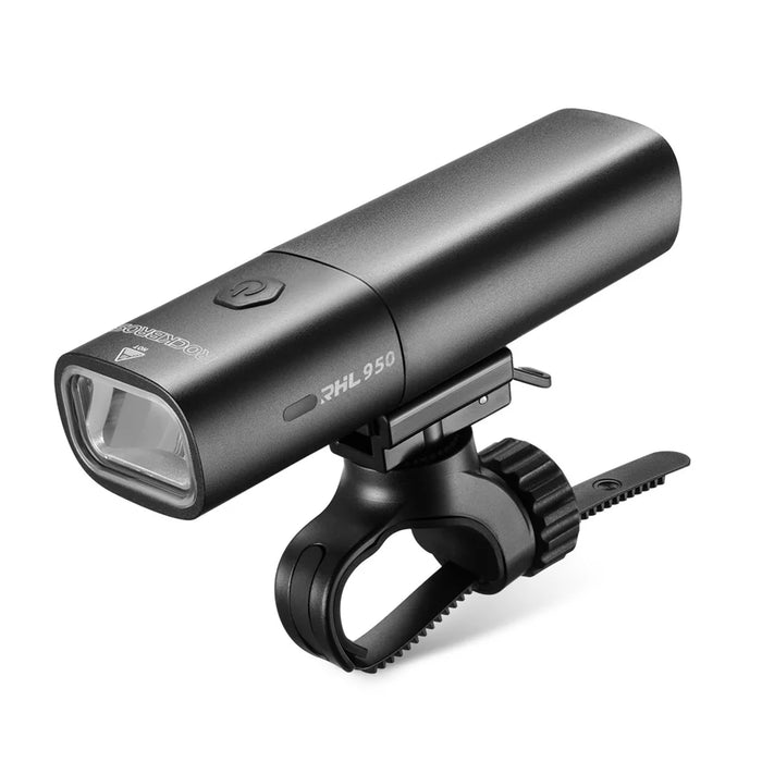 ROCKBROS RHL950 Bike Light 950 Lumens High Brightness Rechargeable LED Bicycle Headlight with Quick Release Mount - Black - 1