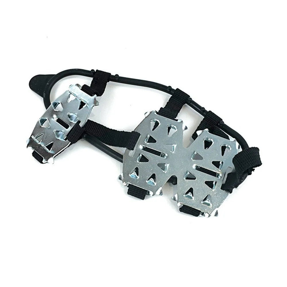 2Pcs 24 Teeth Ice Crampons Stainless Steel Anti-Slip Snow Grips for for Outdoor Sports, Walking, Hiking Shoes and Boots - M  /  (36-40) - 5