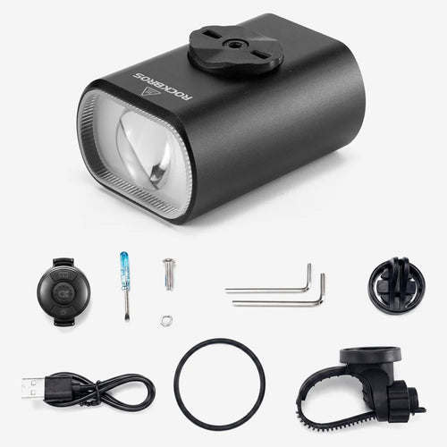 ROCKBROS M5 Bike Light 1000LM Smart Sensor IPX6 Waterproof Remote Control Cycling Front Light - Black - 1