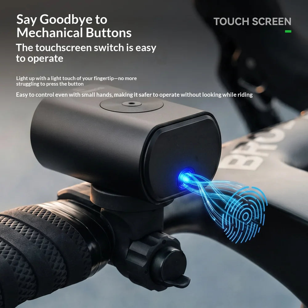 ROCKBROS M5 Bike Light 1000LM Smart Sensor IPX6 Waterproof Remote Control Cycling Front Light - Black - 5