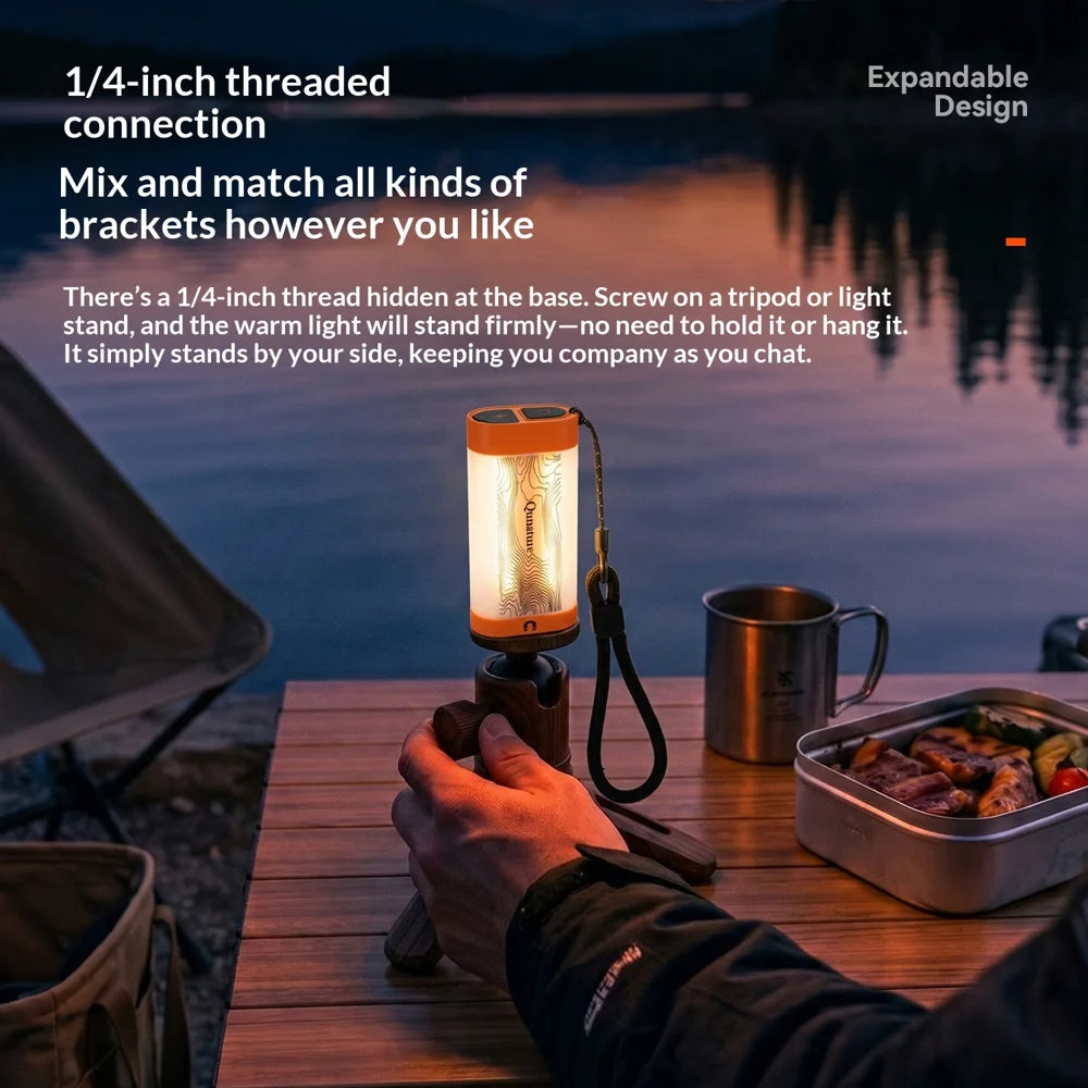 QUNATURE 600202 Magnetic Camping Lantern 500lm IPX4 Waterproof Portable LED Light - Black - 7
